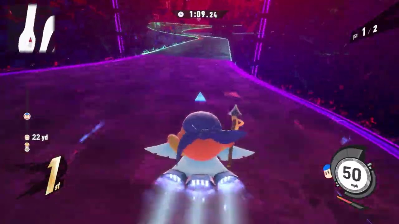 Kirby Air Riders - Air Ride: Cyberion Highway with Bandana Waddle Dee (Laps Mode)