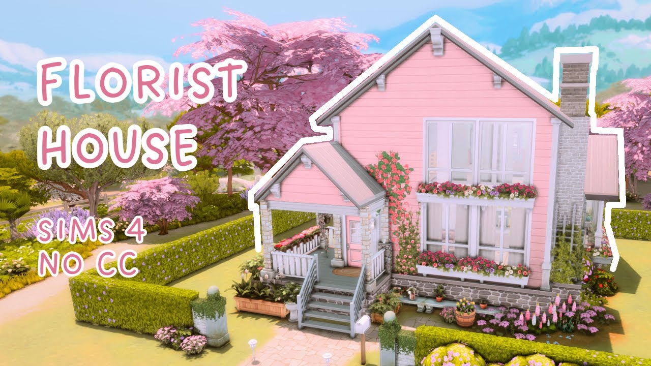 Florist's Dream Home 🌸 | Sims 4 Speed Build (No CC, No Talking)