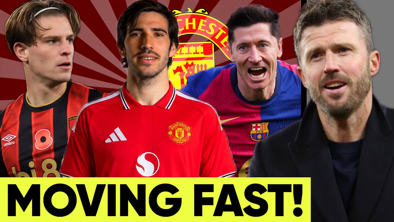 Man Utd Ready To Pay &pound;80m For Tonali Now! Alex Scott Update & Free Lewandowski Transfer