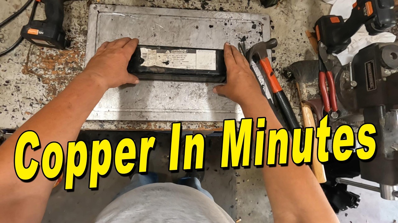 How to Scrap Lighting Ballasts for Copper! | Fastest Way Known to Man!