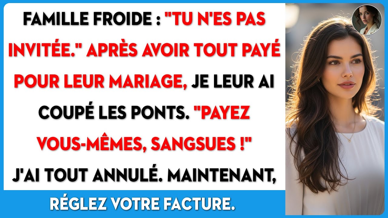 J'ai financé leur mariage. Ma famille m'a ensuite froidement banni par SMS : "Tu n'es pas invitée."