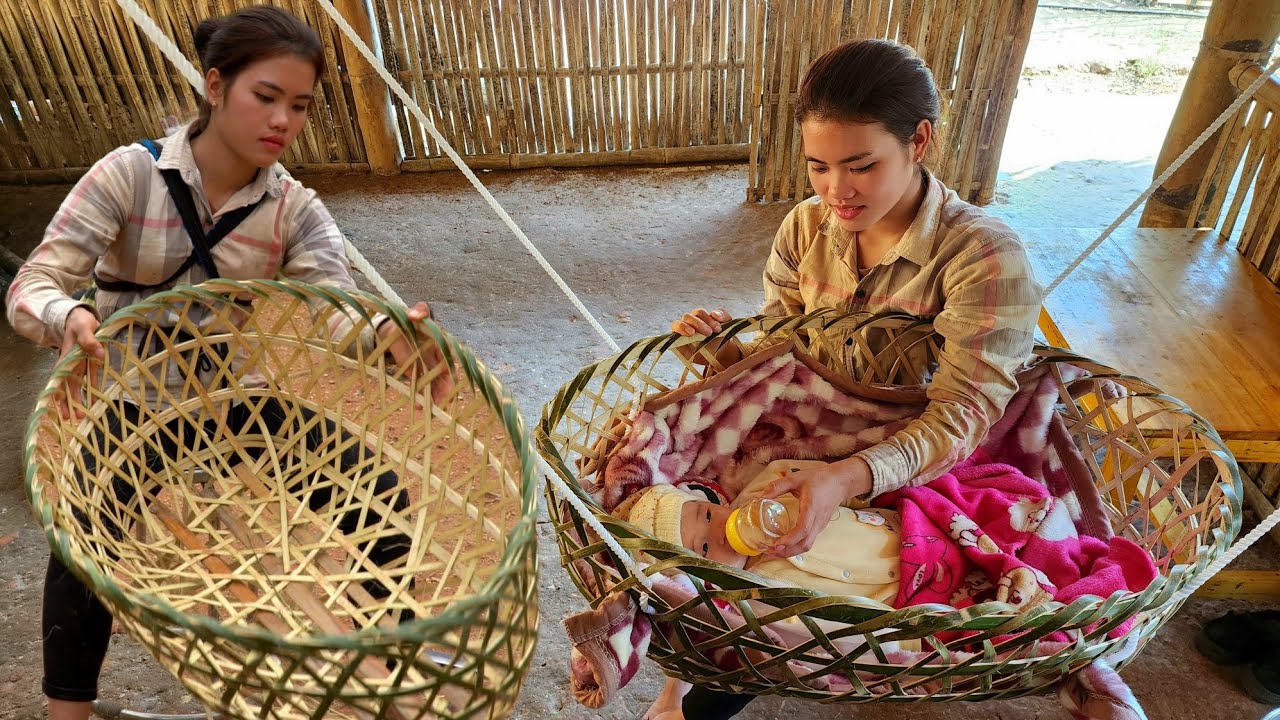 How to make a hammock for children to sleep with from Bamboo (Do by hand) - Pet care | Daily life