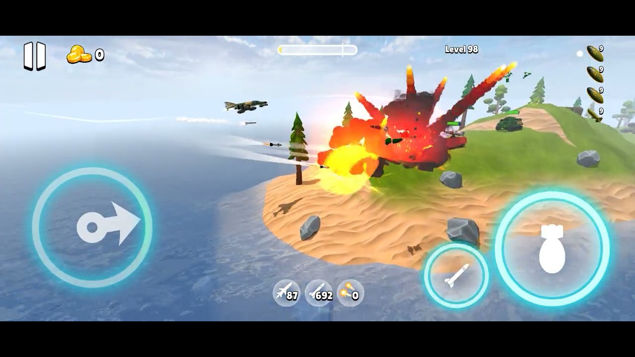 Bomber Ace || Level 96-100 || (UST) United State of Teota || #Bomber Ace #Offline game #Online game