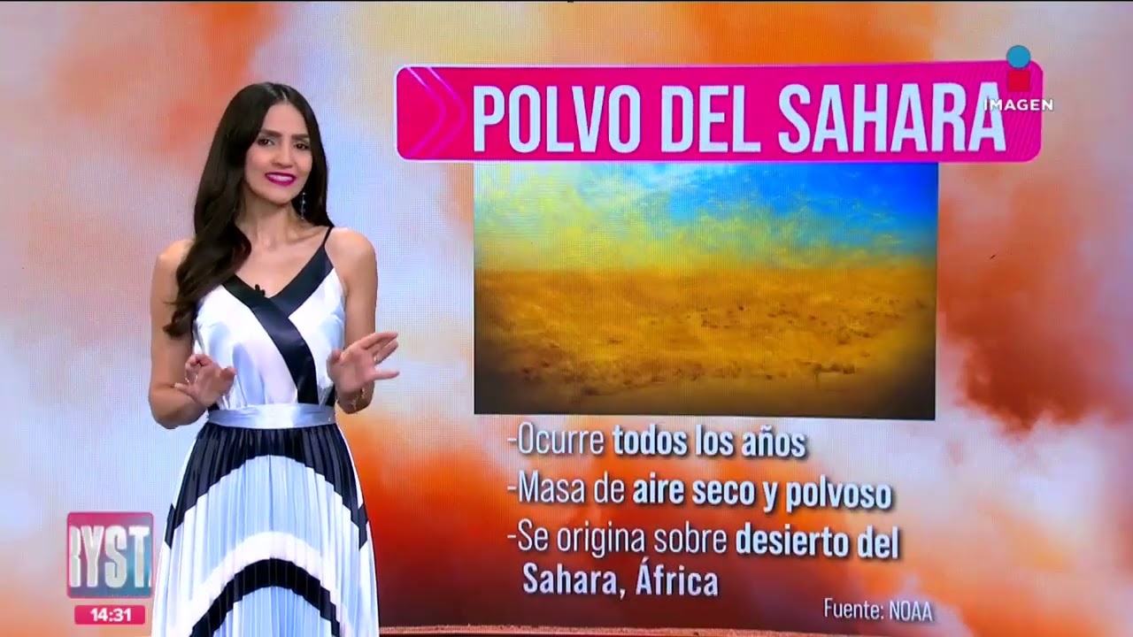 Polvo del Sahara llega a la Pen&iacute;nsula de Yucat&aacute;n | Noticias con Crystal Mendivil