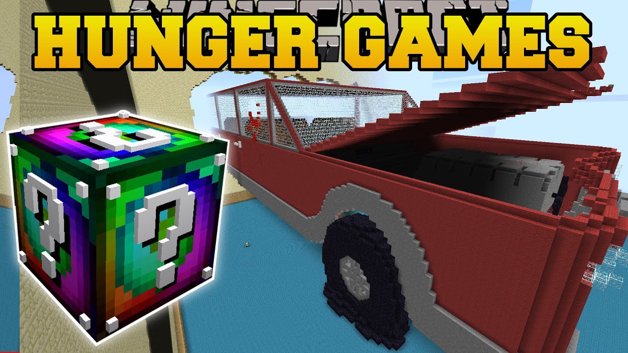 Minecraft: CAR CRASH HUNGER GAMES - Мод Lucky Block - Мини-игра с модами