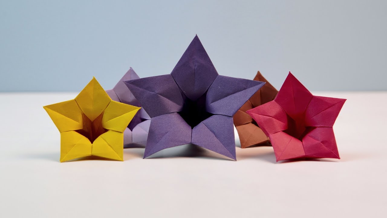 Origami Paper Balloon Flower | Easy Paper Craft Tutorial
