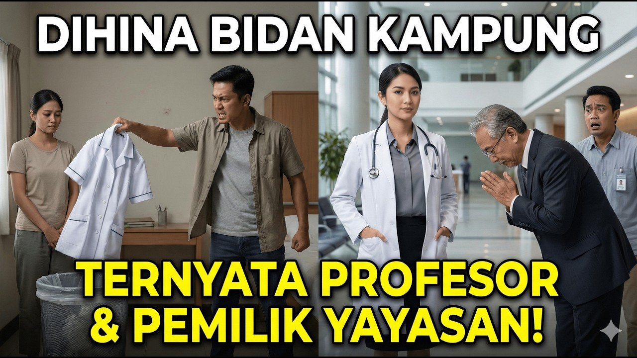 BUANG SERAGAM BIDAN KE SAMPAH, DOKTER INI MENANGIS SAAT TAHU ISTRINYA ADALAH PROFESOR PEMILIK RS!