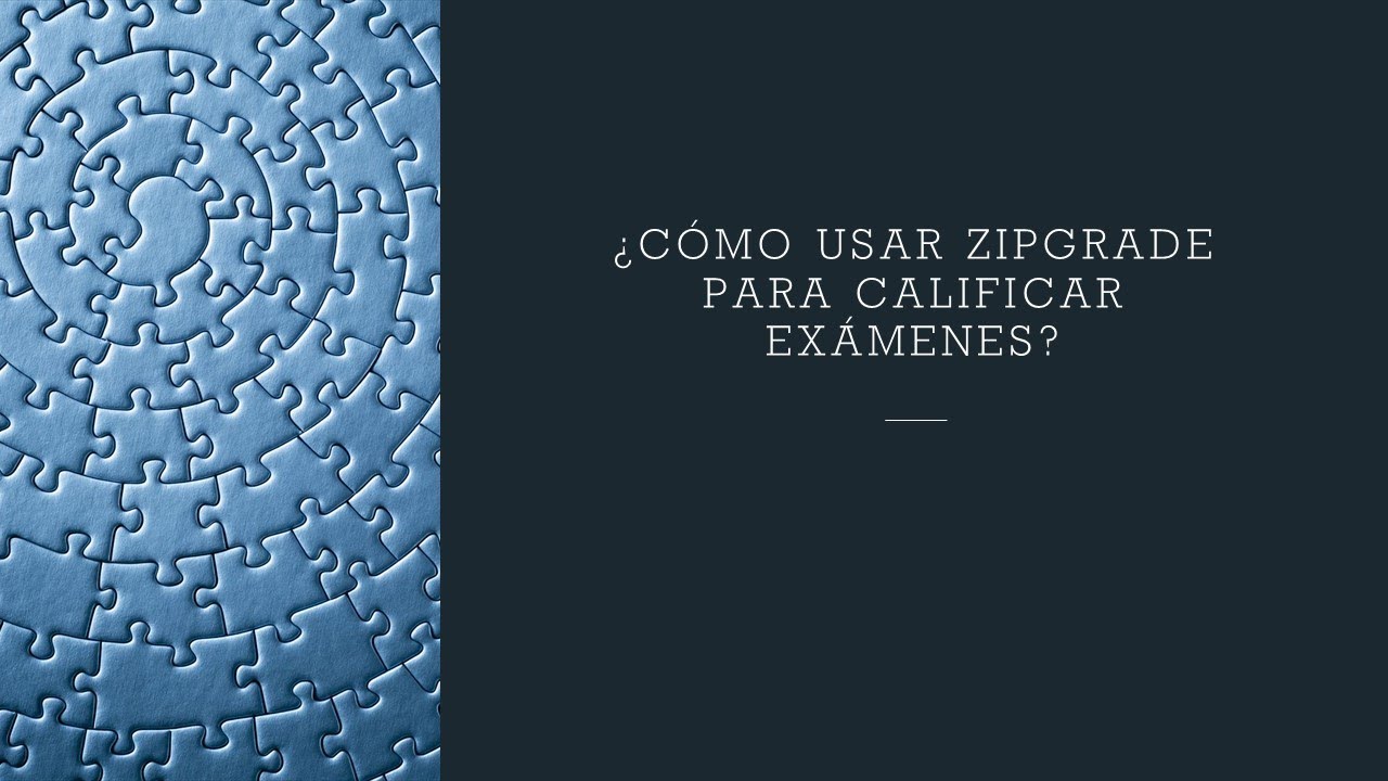 Tutorial: Uso de Zipgrade