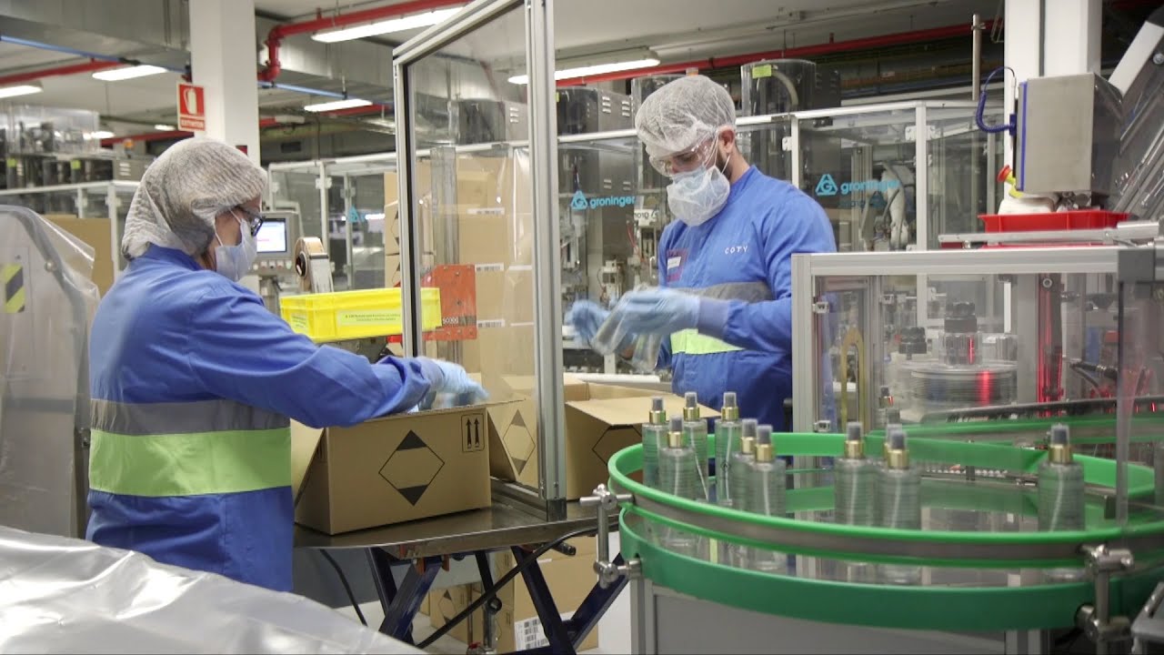 Coty fabrica 16.000 unidades diarias de geles hidroalcohólicos