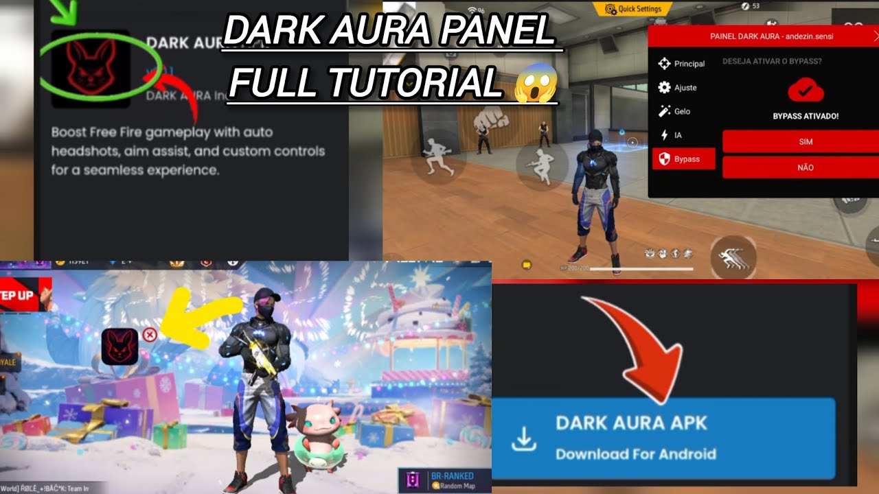 👉 Free Fire Dark Aura Panel Full Tutorial 😱 | Download Link | Anti Ban | 2026 #garenafreefire 