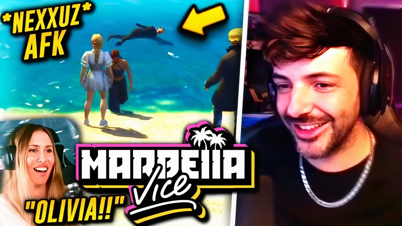 NEXXUZ REACCIONA al MOMENTO en el que OLIVIA y MARILÓ lo ENCUENTRAN AFK en MARBELLA VICE 2 😆