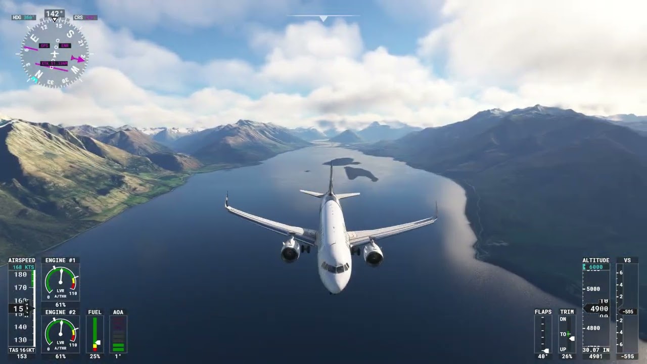 Queenstown Aproach (FBW A320neo)