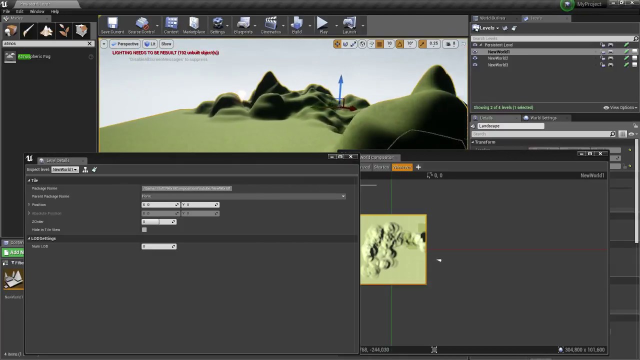 Unreal Engine 4 | Open World Tutorial #5 | World Composition LOD