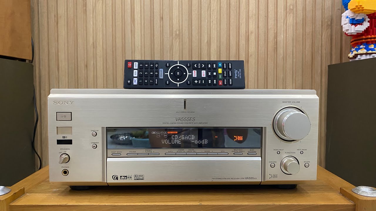 Sony STR-VA555Es vàng chanh 400W Cổng Quang,pre out làm DAC☎️0834563852