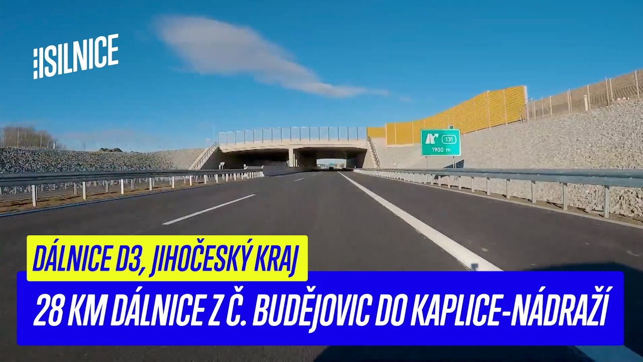 28 km nové dálnice D3 z Českých Budějovic do Kaplice / Dálnice D3 / Jihočeský kraj