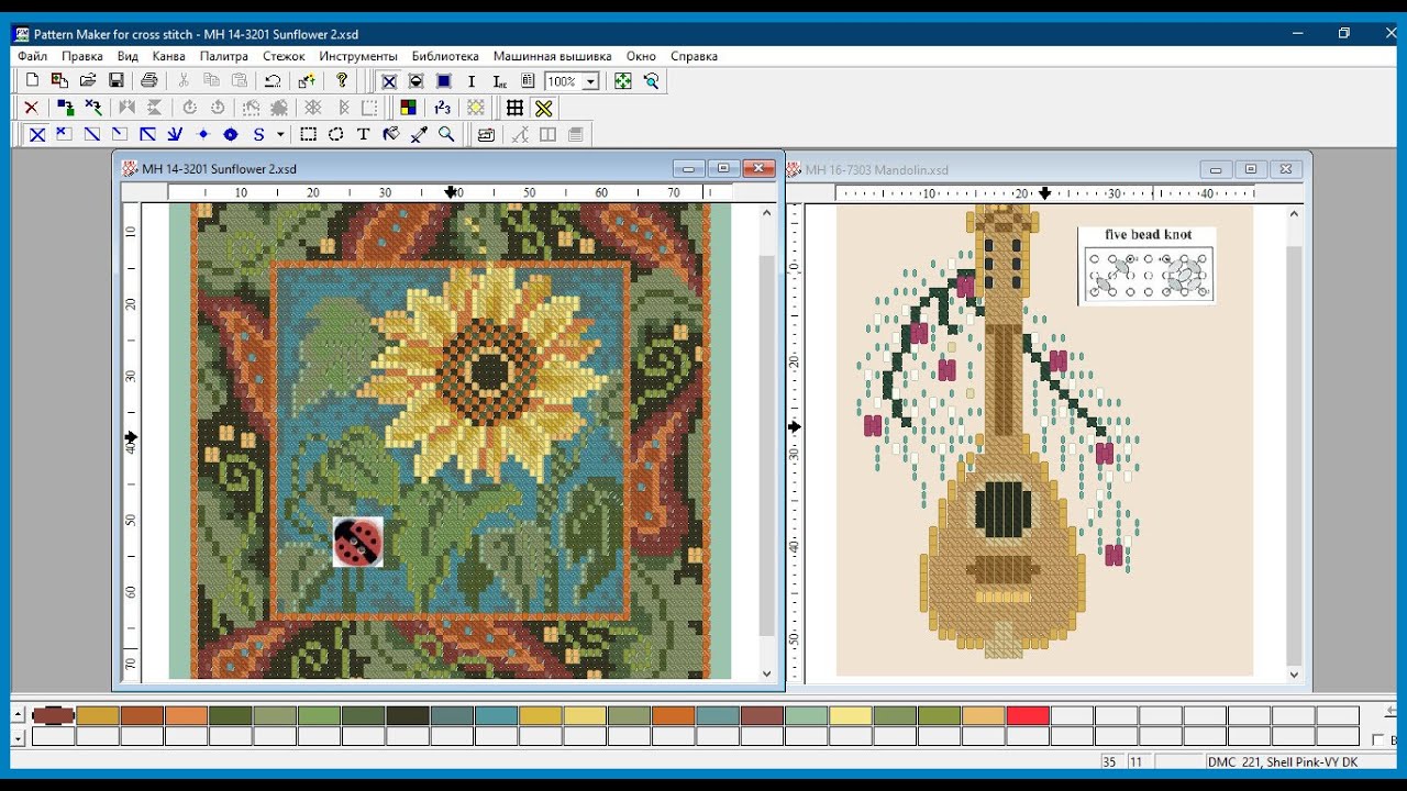 Программа Pattern Maker v4 Pro &mdash; как вставить картинку-инструкцию в схему