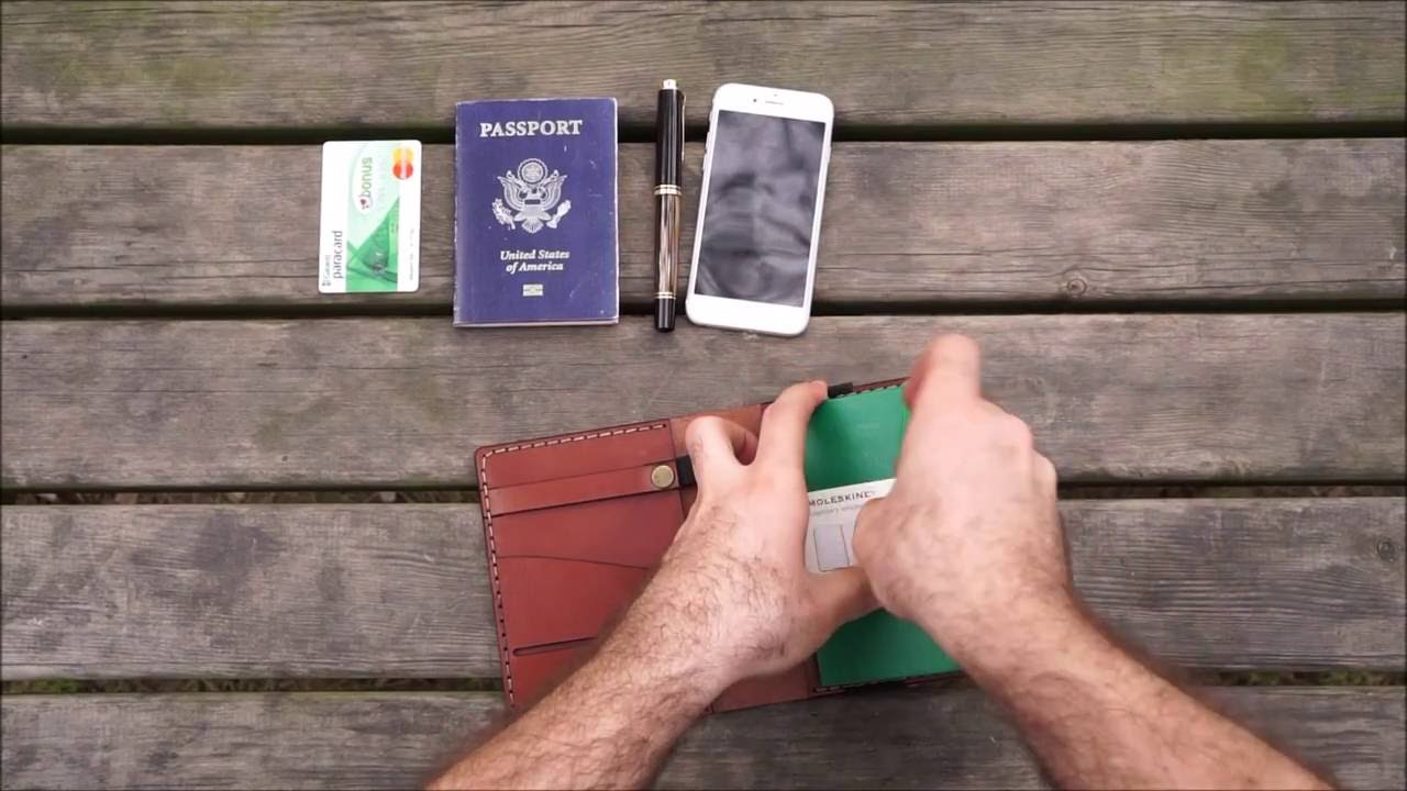 Leather Pocket Moleskine journal Cover