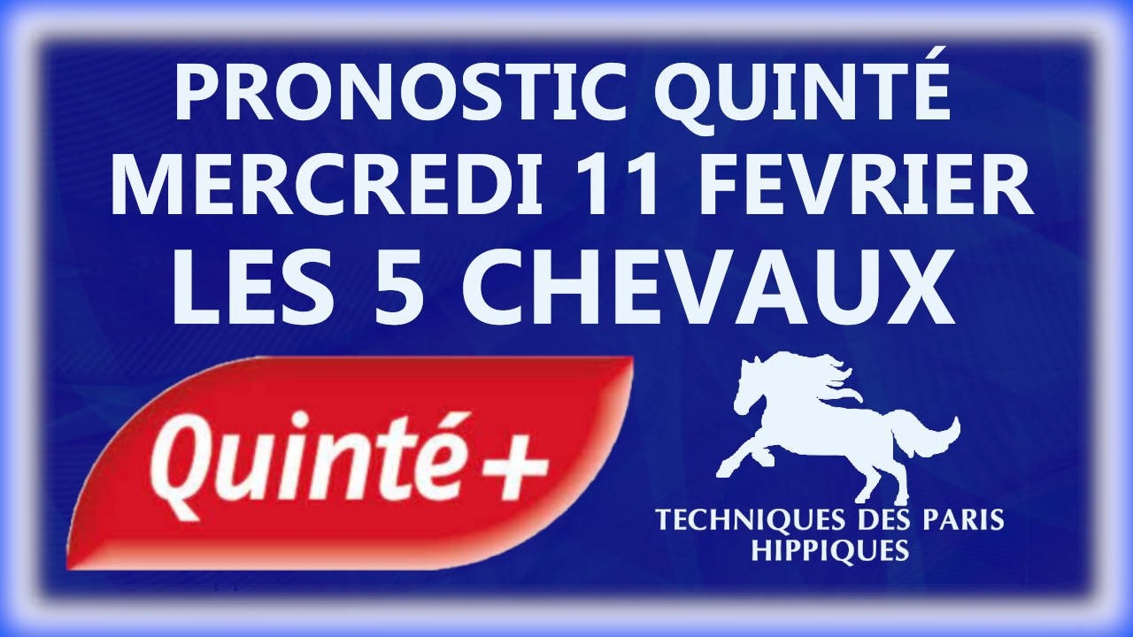 PRONOSTIC QUINTÉ+ DU MERCREDI 11 FEVRIER 2026 | ATTELE | R1C1 | VINCENNES #quintedujour