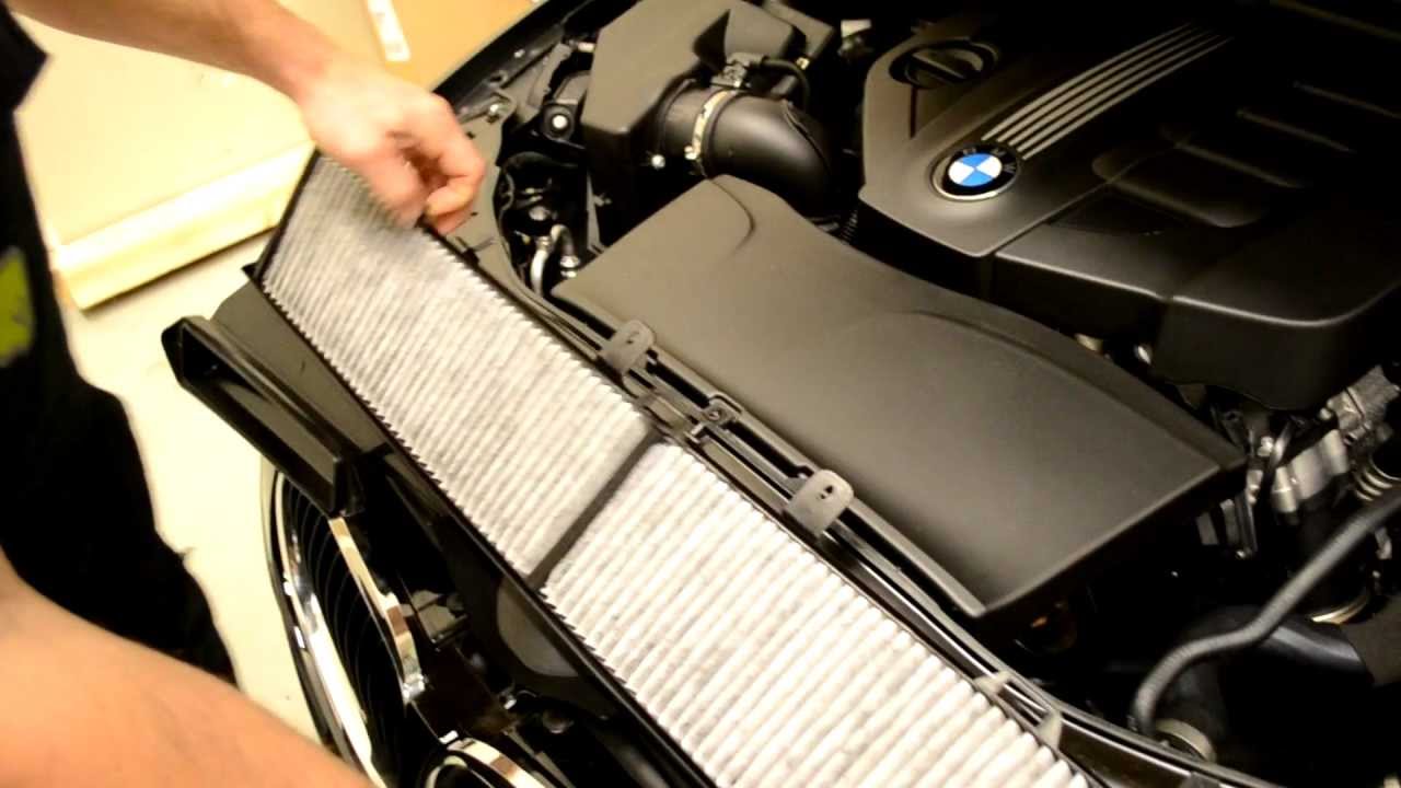 BMW E90 cabin microfilter replacement 3 series