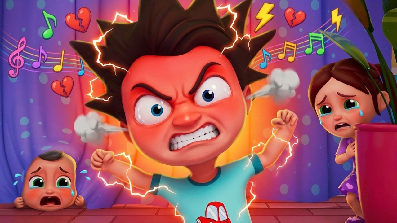Emocje dzieci 😡 Pieśń gniewu 🎵 Zbiór piosenek edukacyjnych dla dzieci | Baby Berry