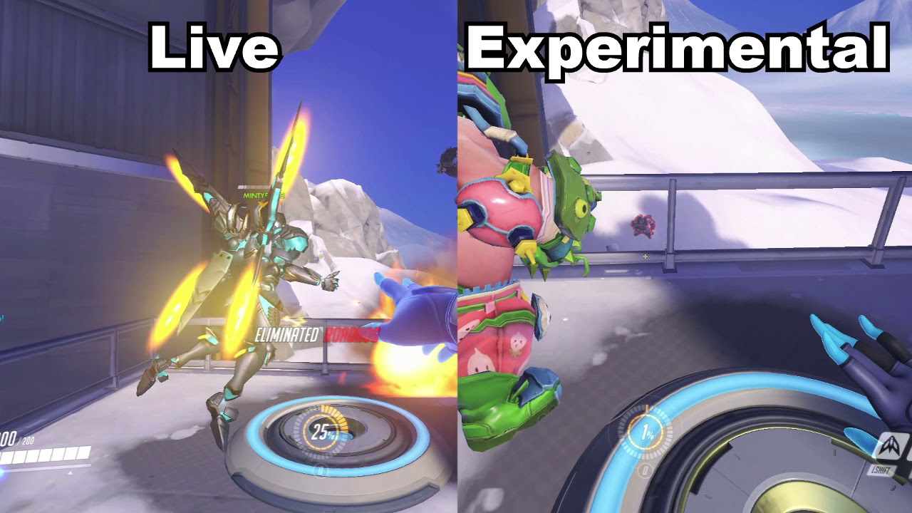 Overwatch Experimental vs Live Comparison | April 15 Experimental Patch