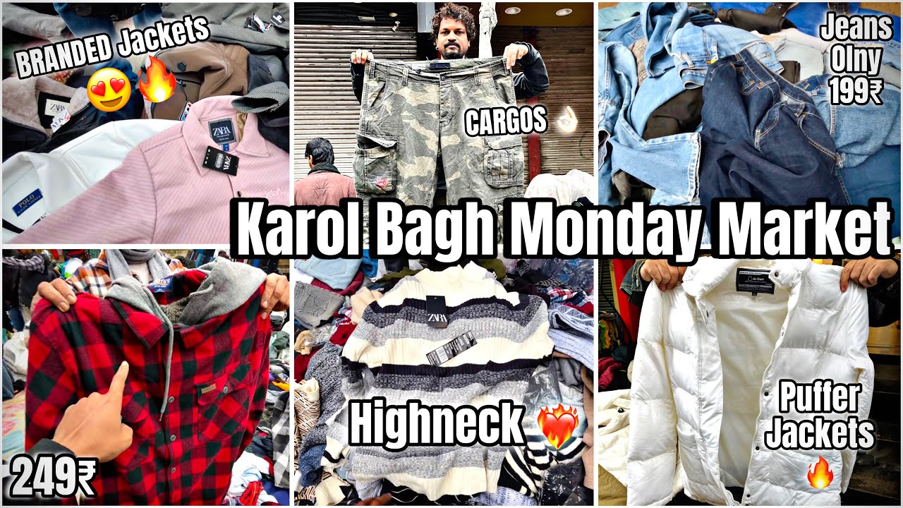 KAROL BAGH MONDAY MARKET |CHEAPEST MARKET IN DELHI | WINTERCOLLECTION
