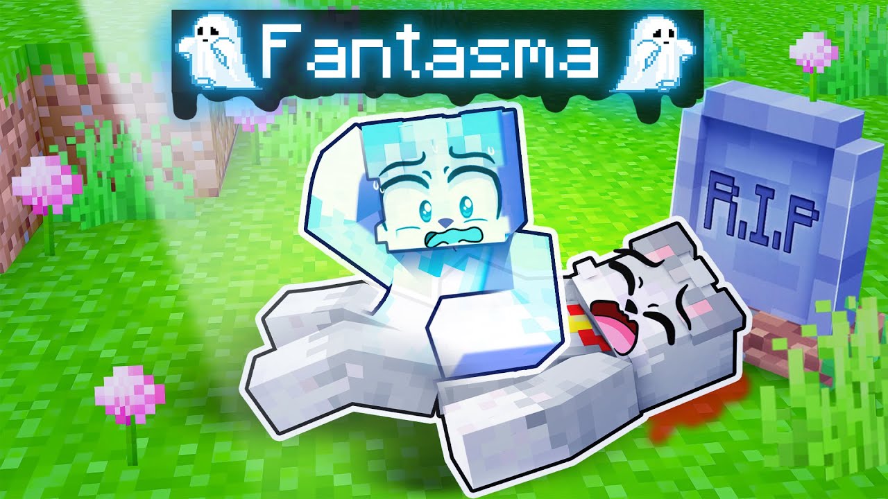 Jugando como FANTASMA en Minecraft 👻😂