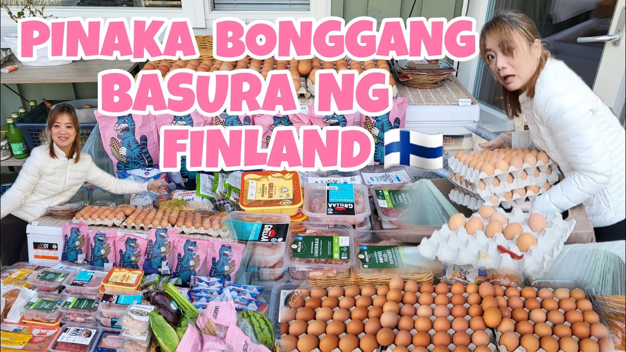 GANITO NILA ITAPON ANG GROCERY SA BASURAHAN  DITO SA FINLAND | DUMPSTER DIVING | THAI-FINNISH