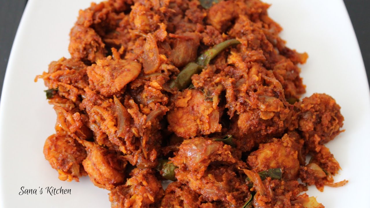 Prawns Sukka | Mangalorean Style Prawns Sukka | How To Make Prawns Sukka