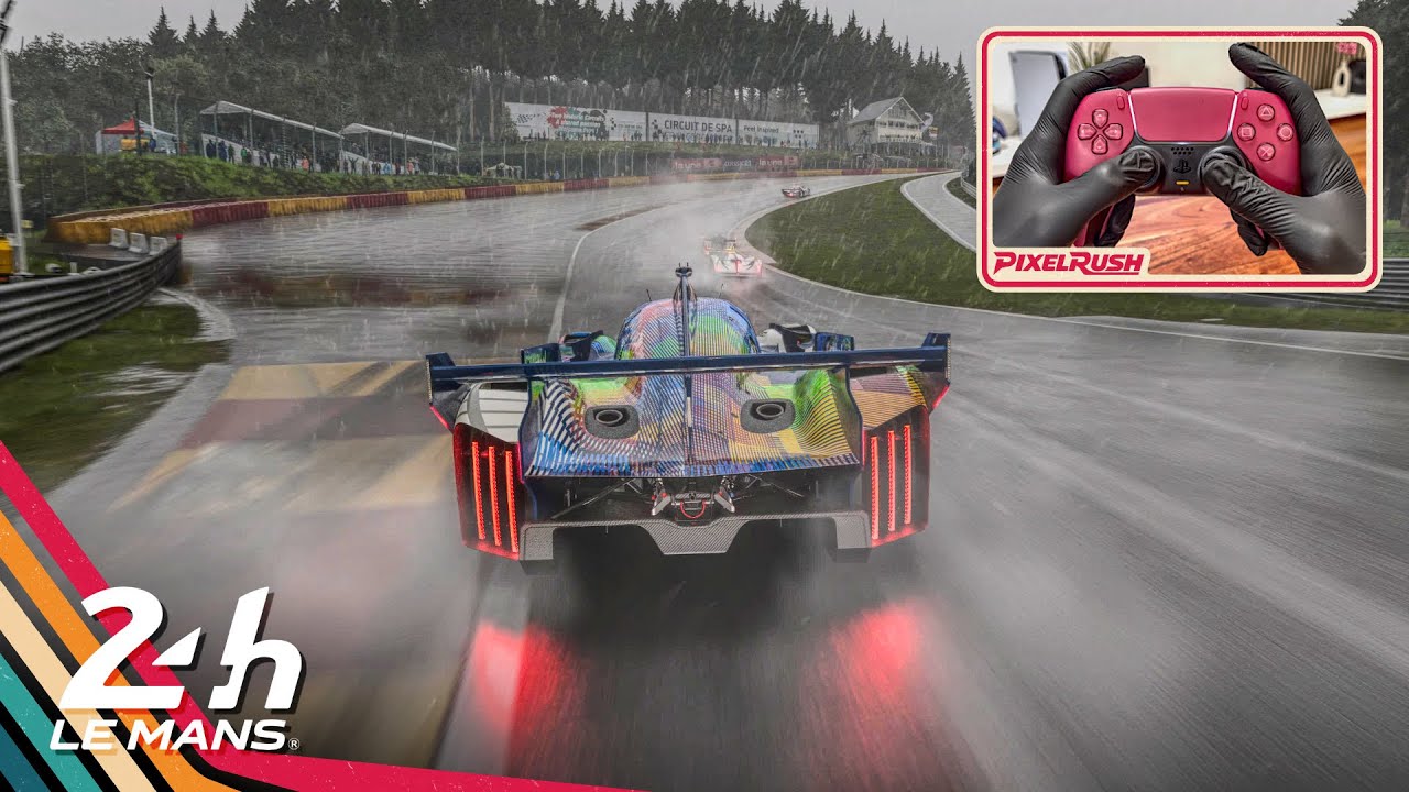 The New Le Mans Update is BRUTAL in Wet Conditions | PS5 Gameplay DualSense Controller Cam