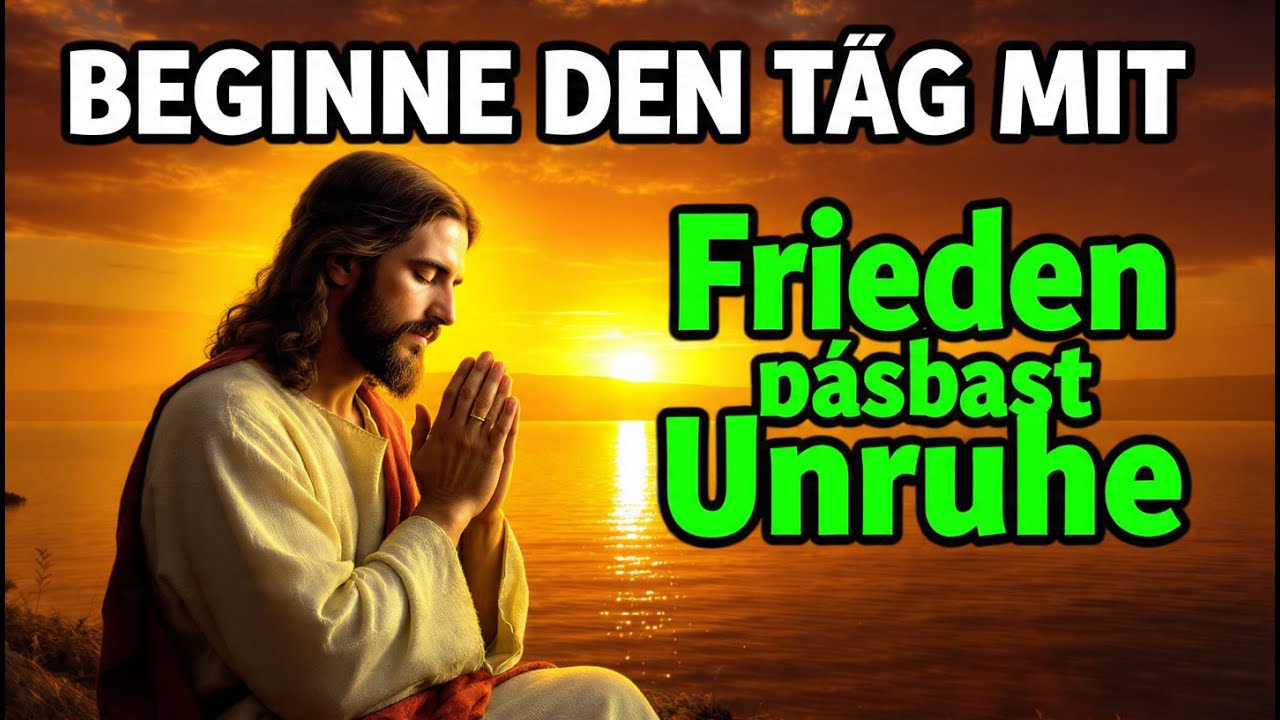 Morgengebet am Morgen für Frieden trotz innerer Unruhe