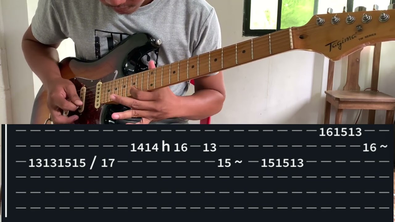 Tahanan Mo Ako - @elmanu_music (Guitar Solo Tabs)