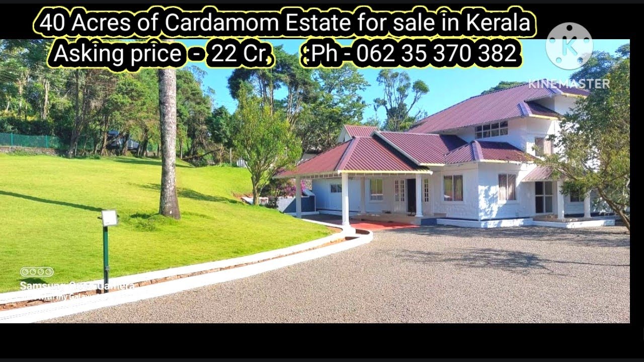 40 Acres of Cardamom Estate for sale in Kerala Asking price  -  22 Cr.      :Ph - 062 35 370 382
