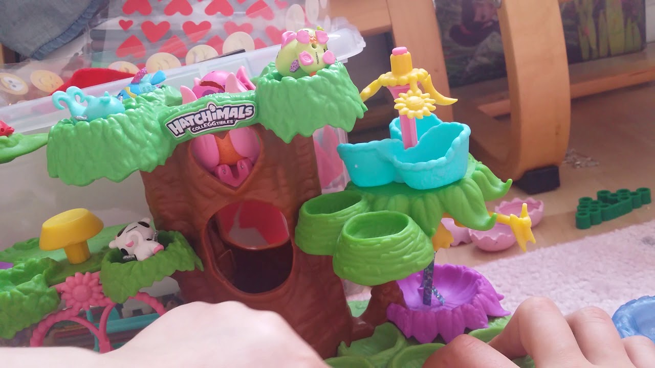 Unboxing Light up net glitter in garden hatchimals del 2