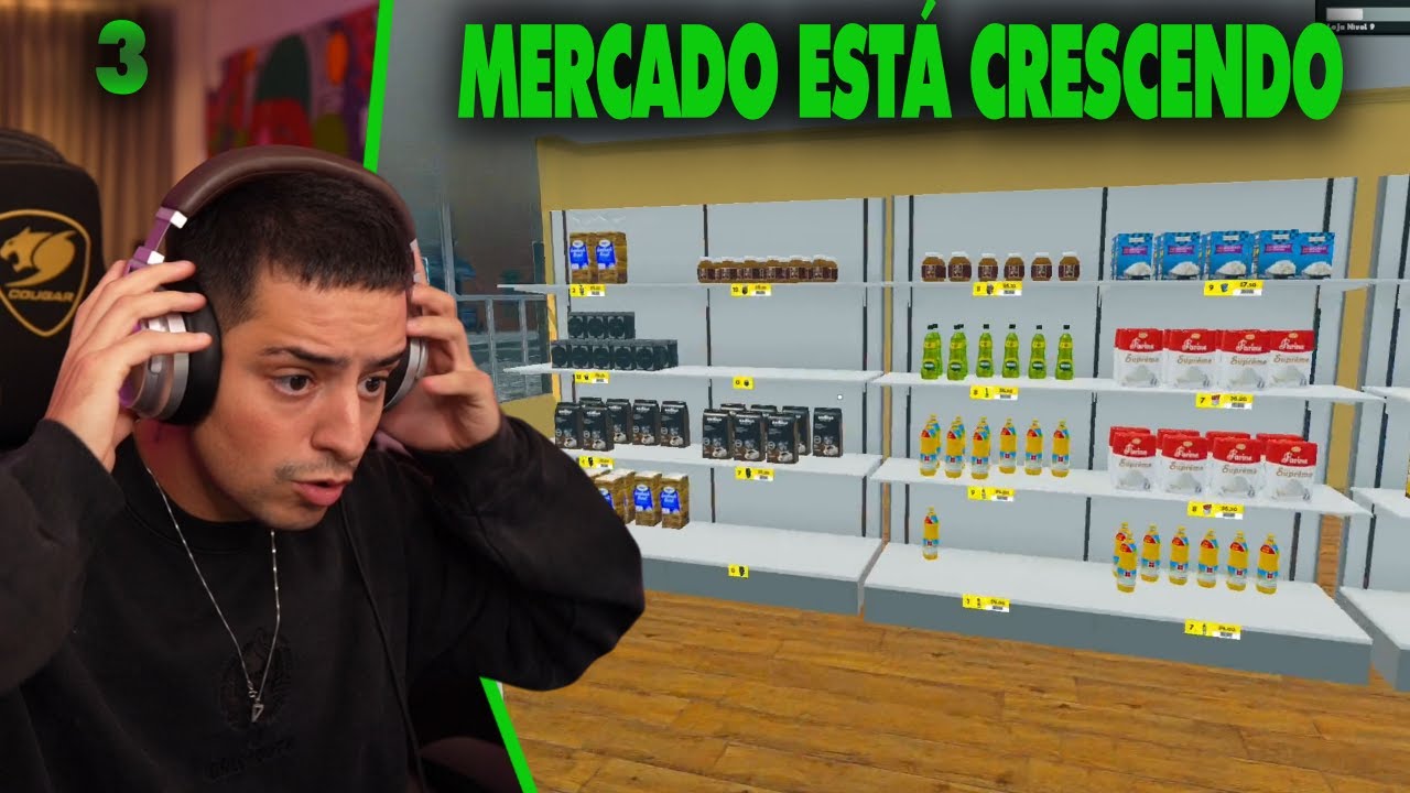 CORINGA JOGANDO SUPERMARKET SIMULATOR, Simulador de MERCADO #3🛒
