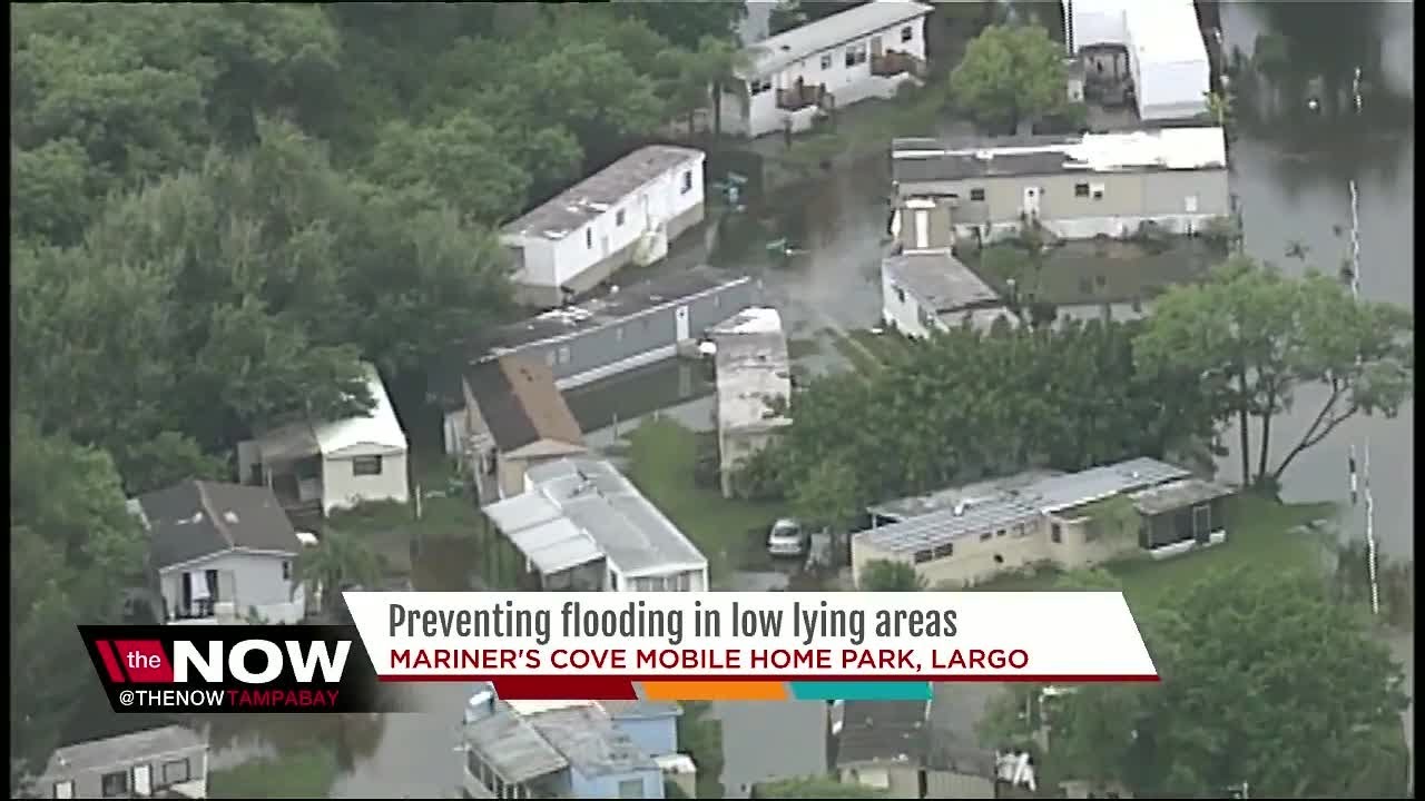 Preventing flooding in low lying areas