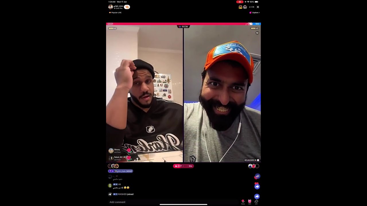 لايف تيك توك محمد حولي