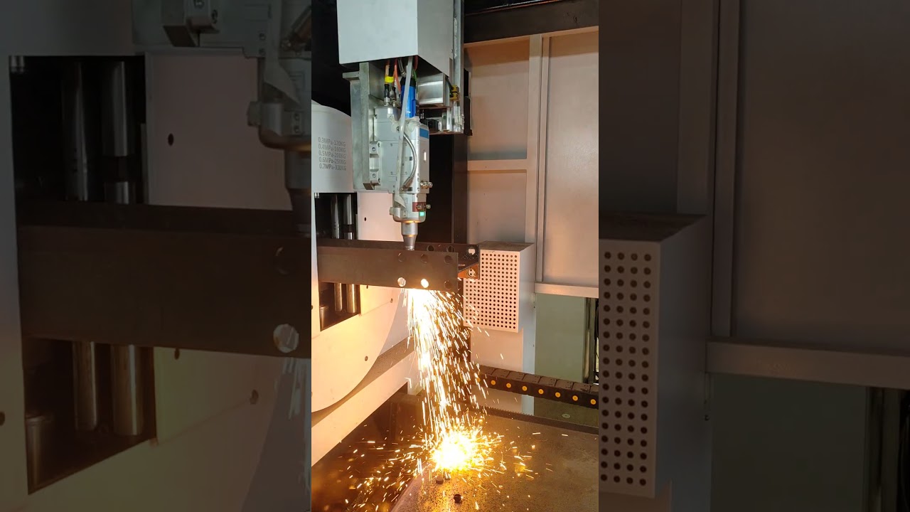 LT-12035GA H Beam Laser Cutting Machine Tube Cutter at Greece Factory  
