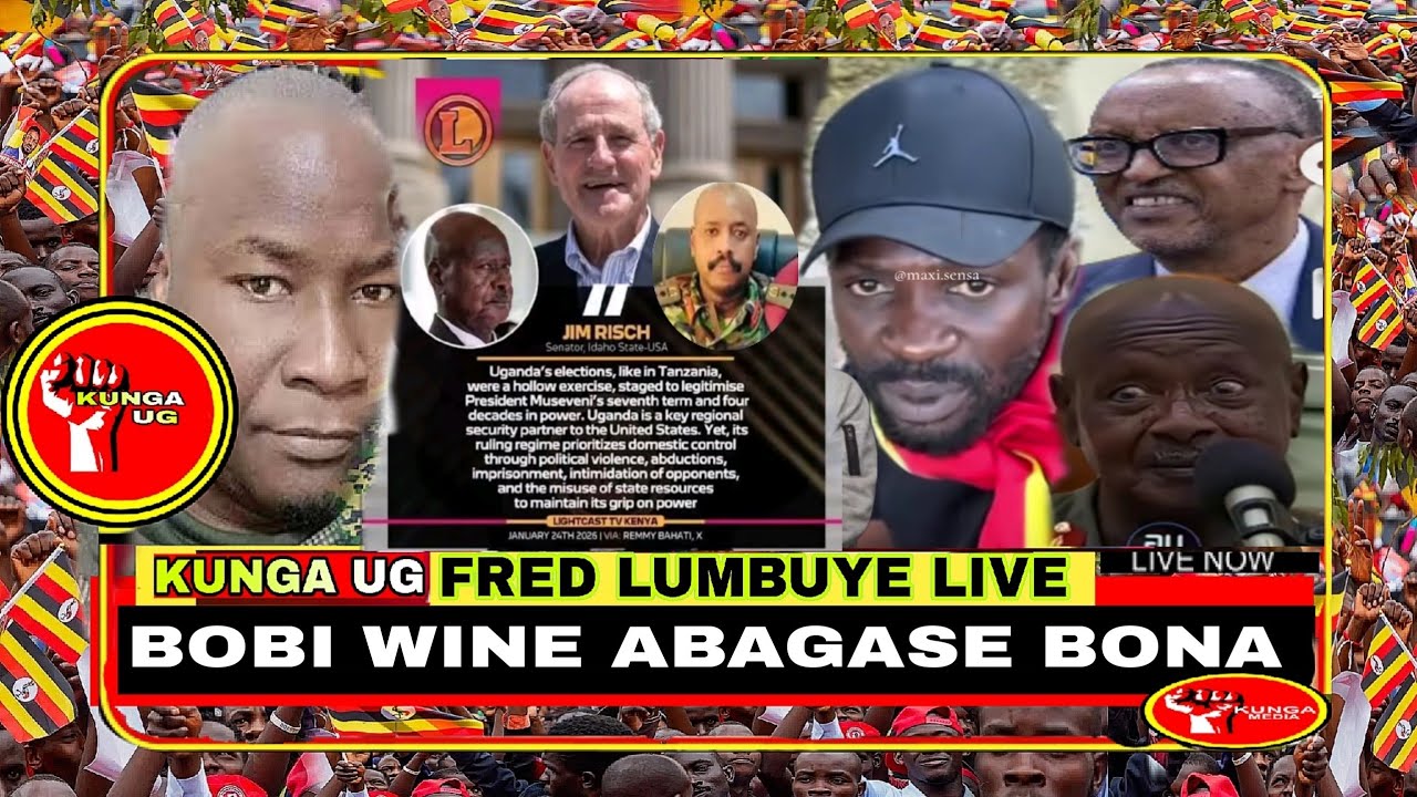 FRED LUMBUYE LIVE: BOBI WINE AGASE BBA DICTATOR BONA ABASILA LUMU, AMERICA EVUDEYO KUBAJAKO