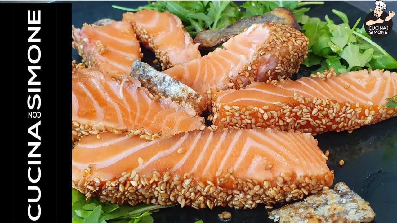 Salmone in crosta di Sesamo