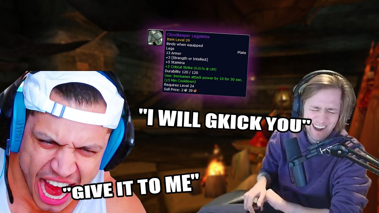 Sodapoppin and Tyler1 Fight over Epic Tank Gear