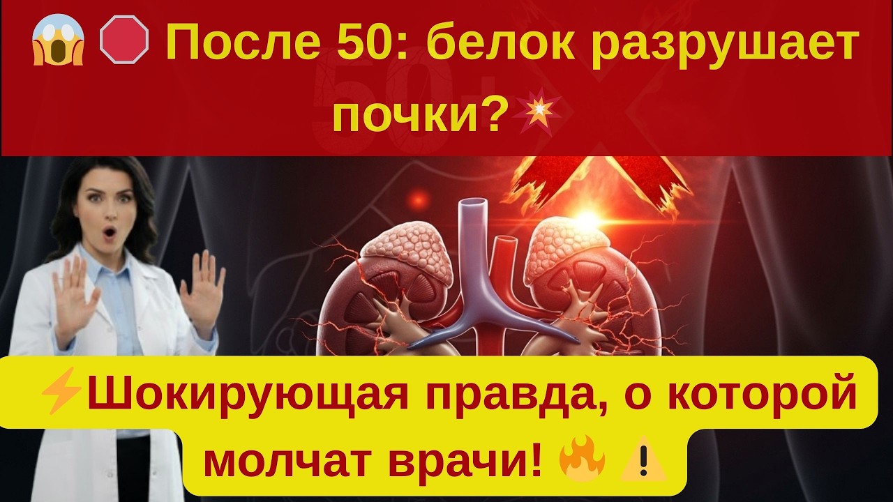«После 50: привычный белок тихо убивает ваши почки! Врачи молчали 20 лет 🔥😱»