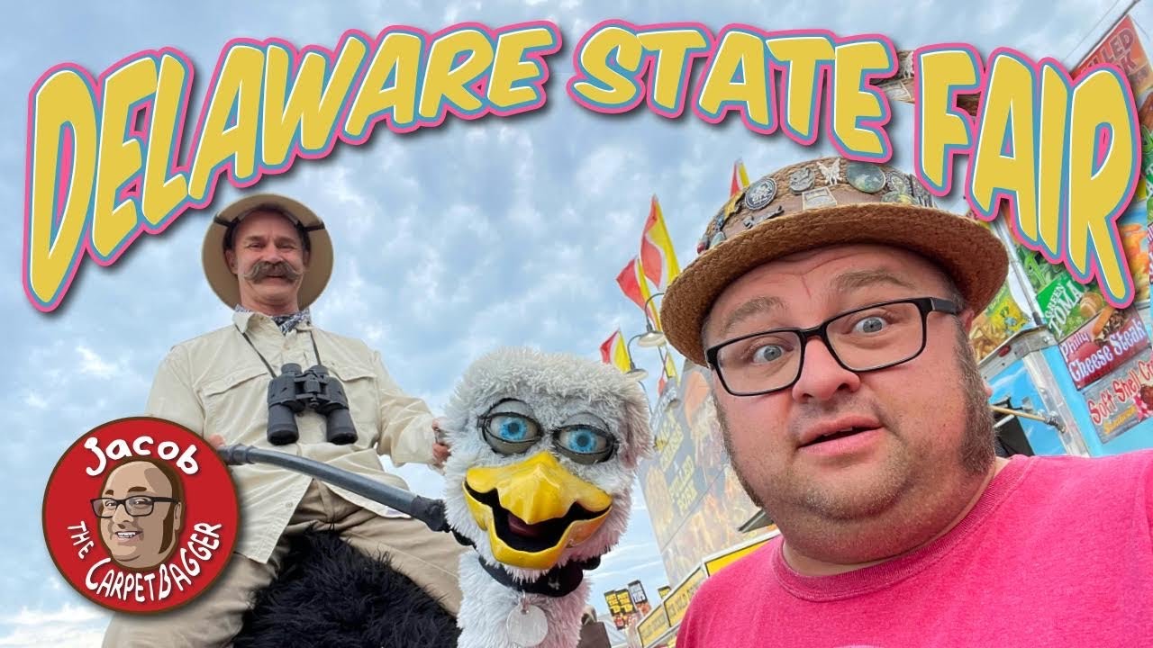The Delaware State Fair - Talking Ostrich, Butter Sculptures and The Haunted Dark RIde