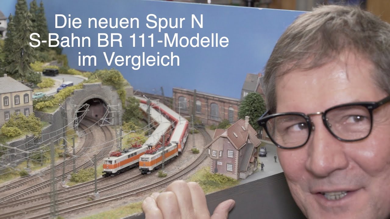 Neue Spur N-Modelle der S-Bahn BR 111 im Vergleich, die Minitrix x-Wagen u. LHB-Wagen von ASM
