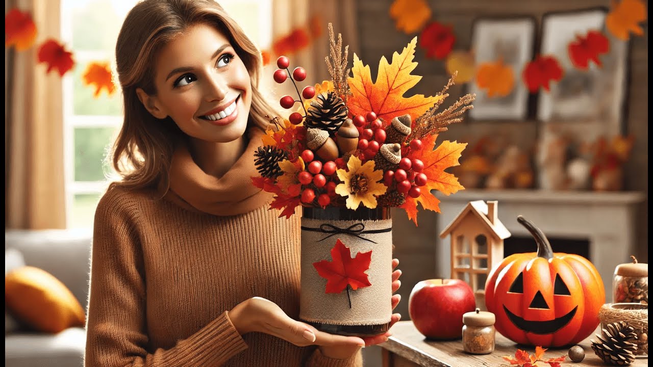 🍂 Japior Fall Vase Filler Decorations Acrylic Fall Leaves Marbles | Best Fall Vase Filler Decor 🎃