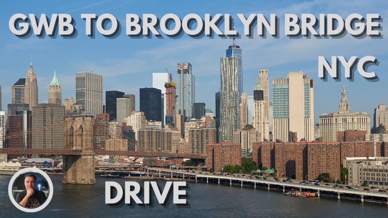 George Washington Bridge, Harlem River Dr, FDR to Brooklyn Bridge | ASMR  4K NYC Driving