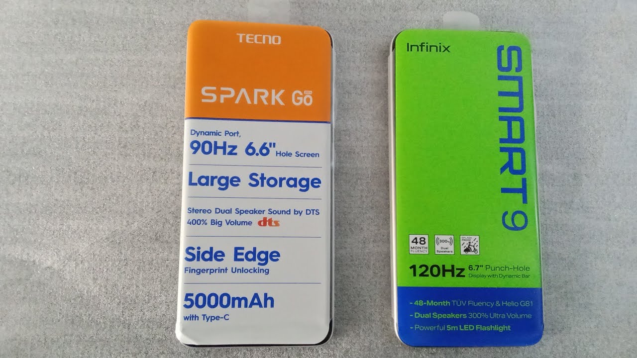 infinix smart 9 VS Tecno spark Go 2024 : Speed Test