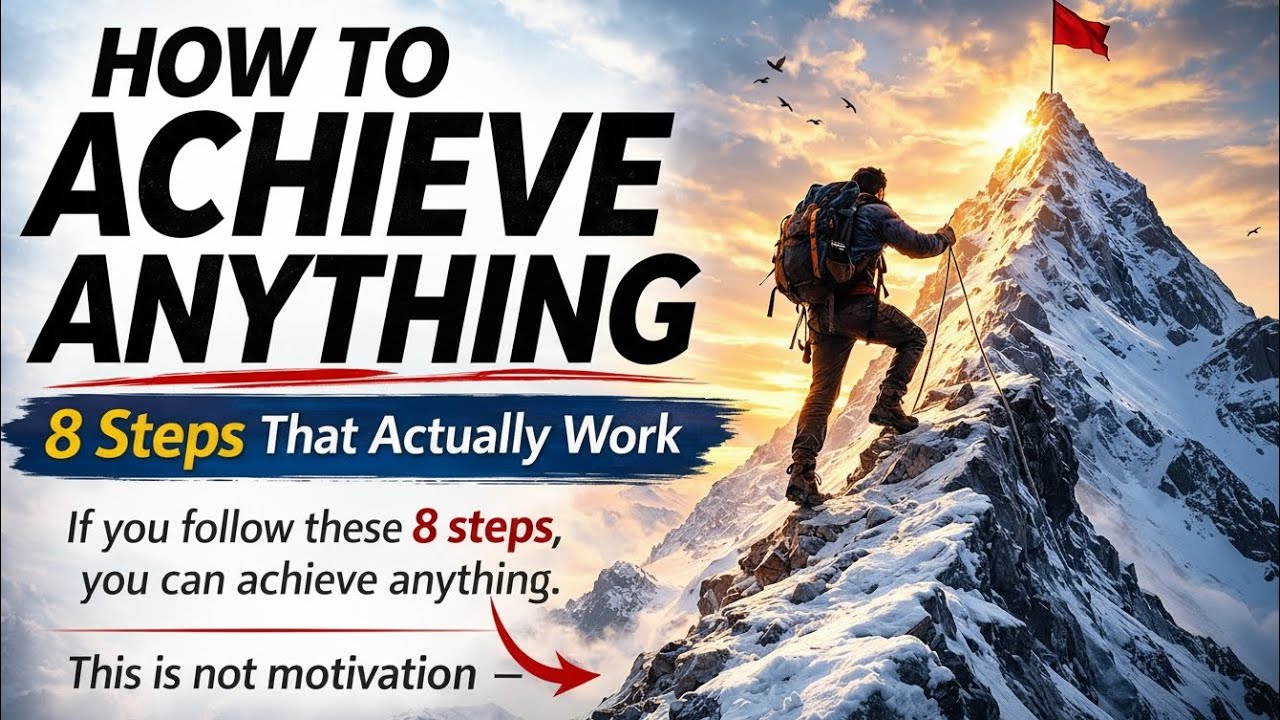 How to Achieve Anything in Life | 8 Powerful Steps That Actually Work 🚀