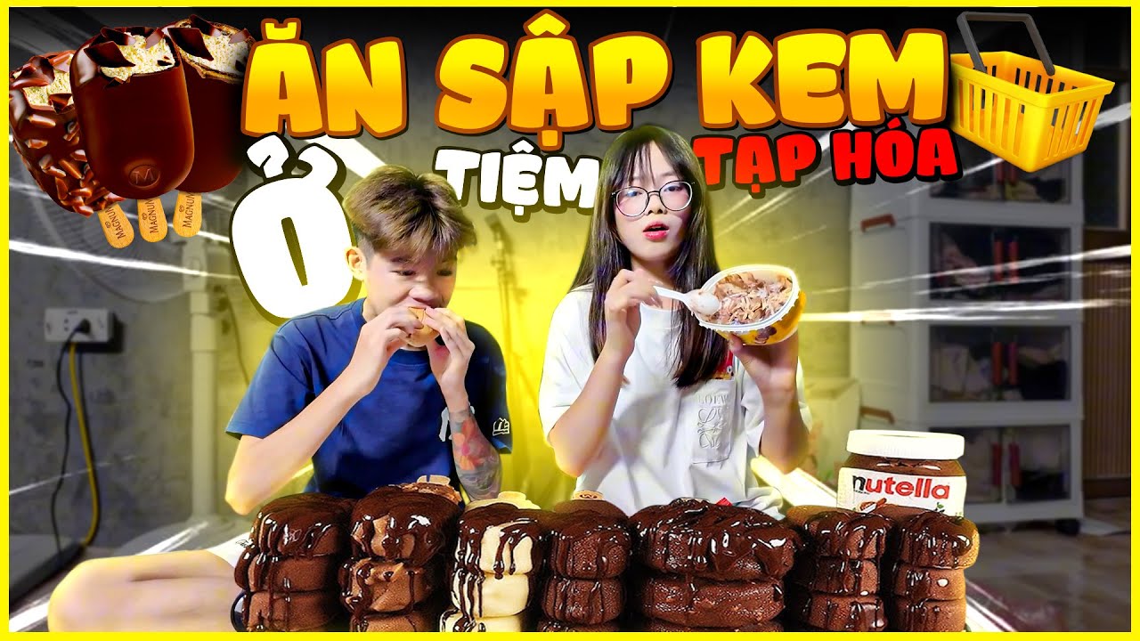 Quỳnh Anii | Ăn Sập Các Loại Kem Ở Tiệm Tạp Hóa Cùng Vanh !!!
