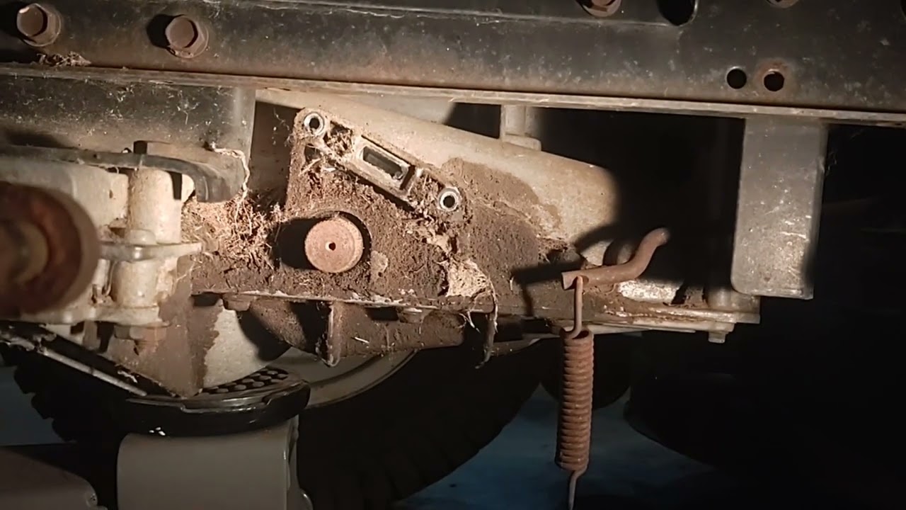Riding mower brake job,. MTD, Huskee Garden Tractor new bakes